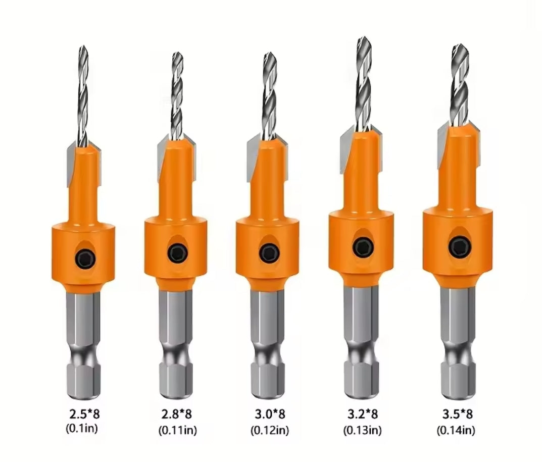 Countersink Drill Bit Set