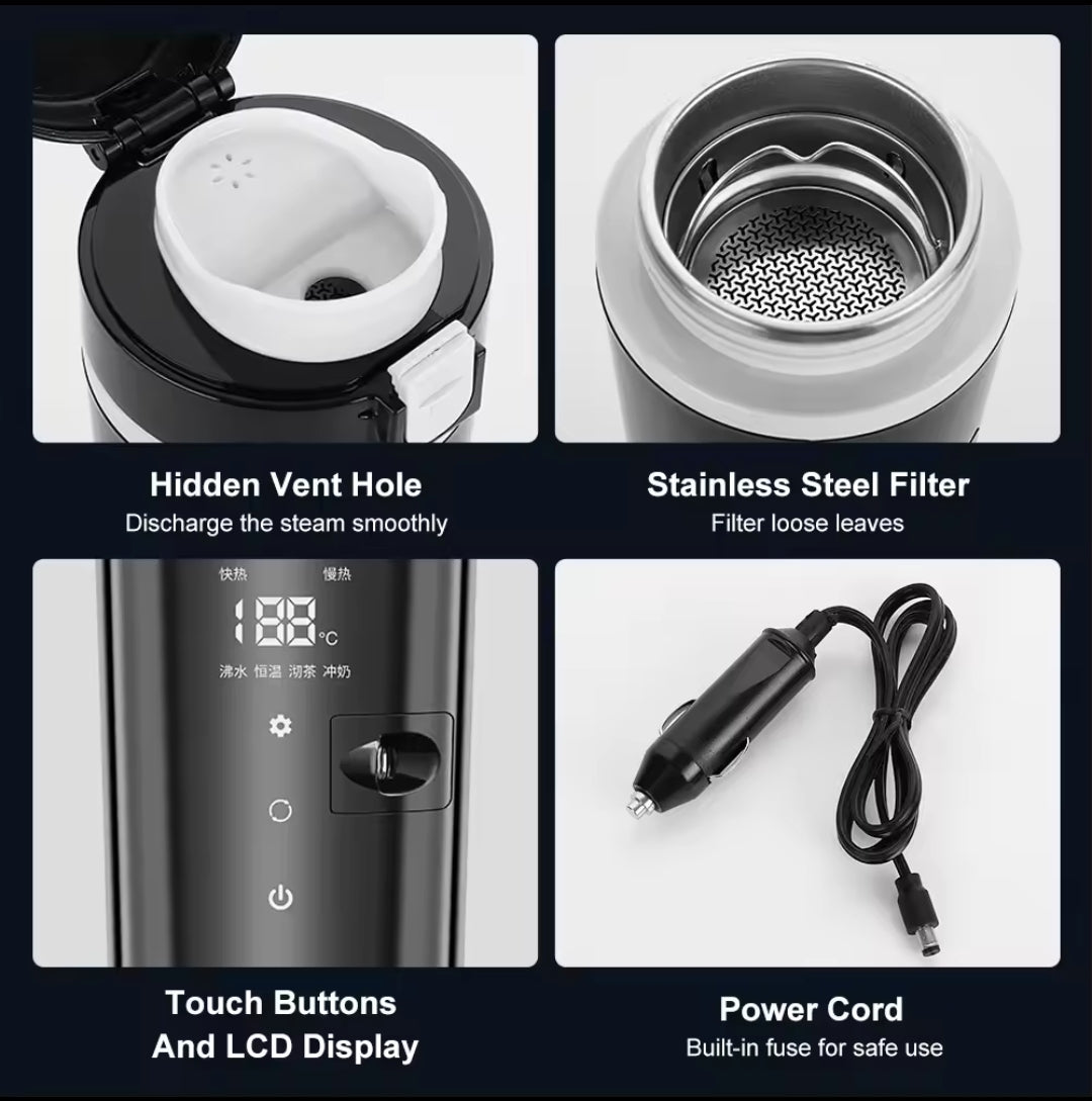 12v Portable Electric Kettle Flask