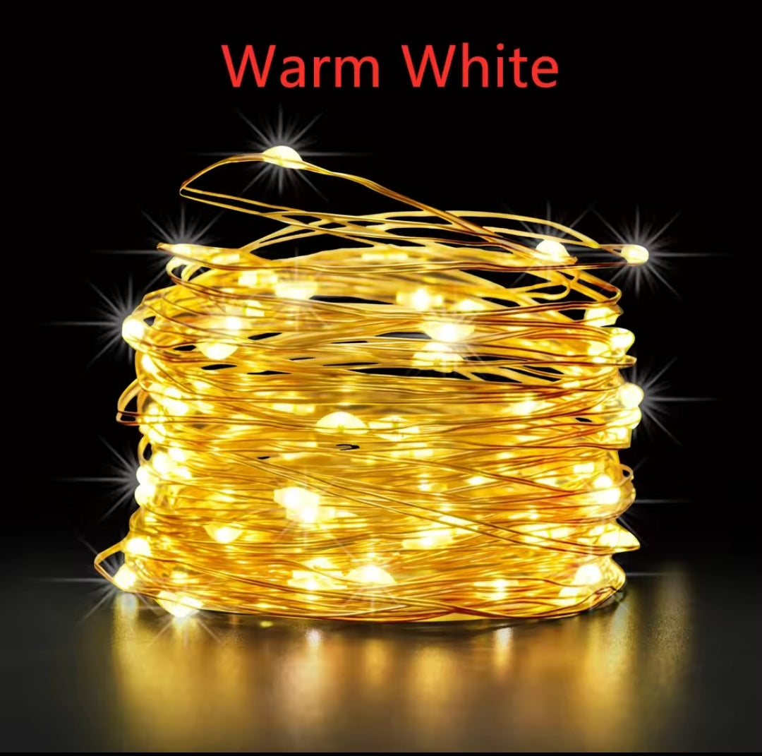 20m Outdoor Solar Garland Light