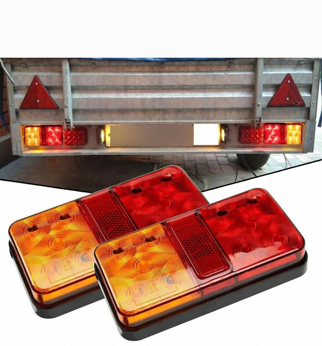 12V Trailer Lights Twin Pack